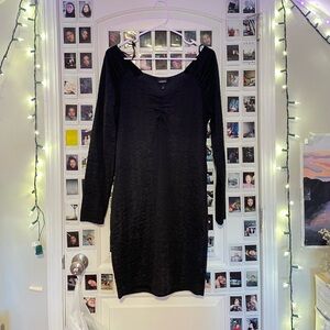 Torrid body con V neck dress